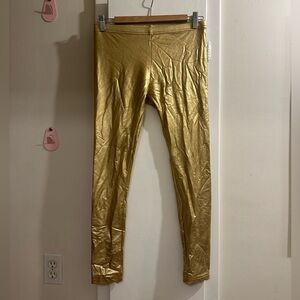 American Apparel Gold Spandex Leggings Size L